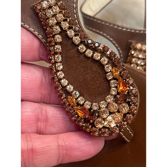 Charles David designer heels brown sz 38 - Picture 8 of 15